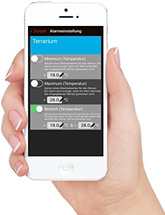 Technoline MA 10200 + Gateway Temperatur- und Luftfeuchteüberwachung von Terrarien/Gewächshäuser, We