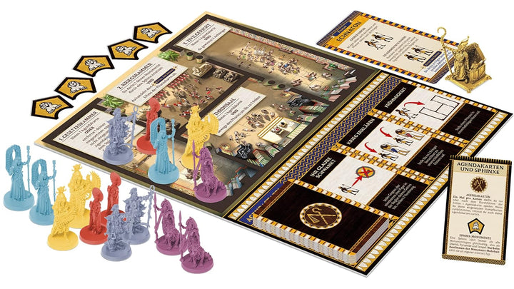 Asmodee | CMON | Ankh – Pharao | Erweiterung | Kennerspiel | Strategiespiel | 2-5 Spieler | Ab 14+ J