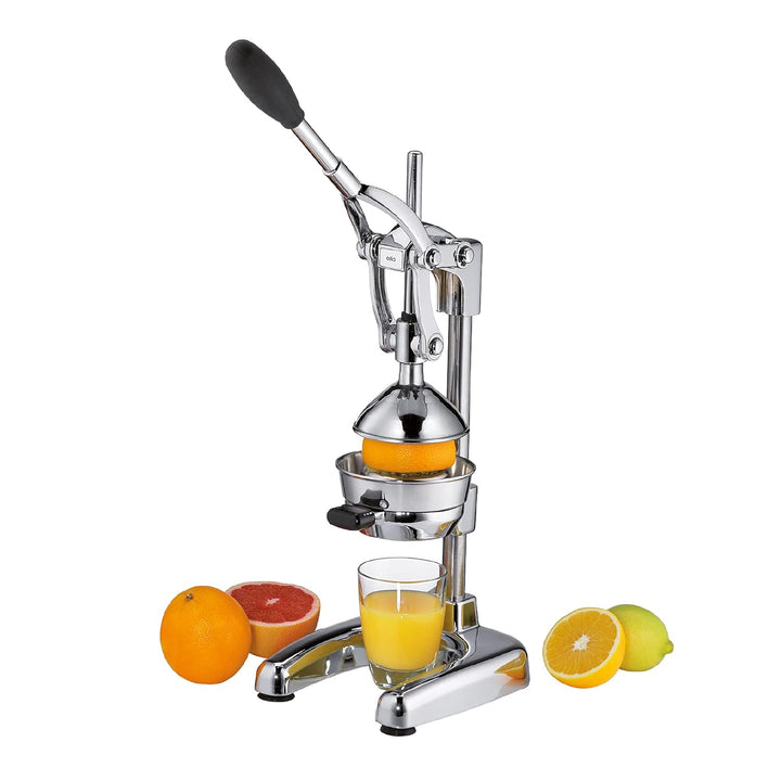 Cilio AMALFI Saftpresse Manuell | rostfreier Edelstahl | Zitruspresse Handpresse für 25% mehr Saft |