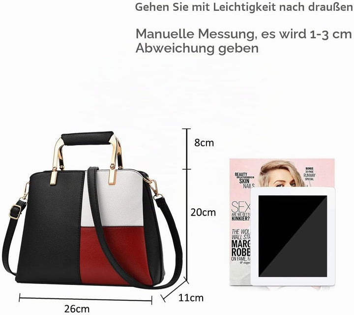NICOLE&amp;DORIS Frauen Farbe Einfache Handtaschen Umhängetasche Crossbody Messenger Bag Tote Schultasch