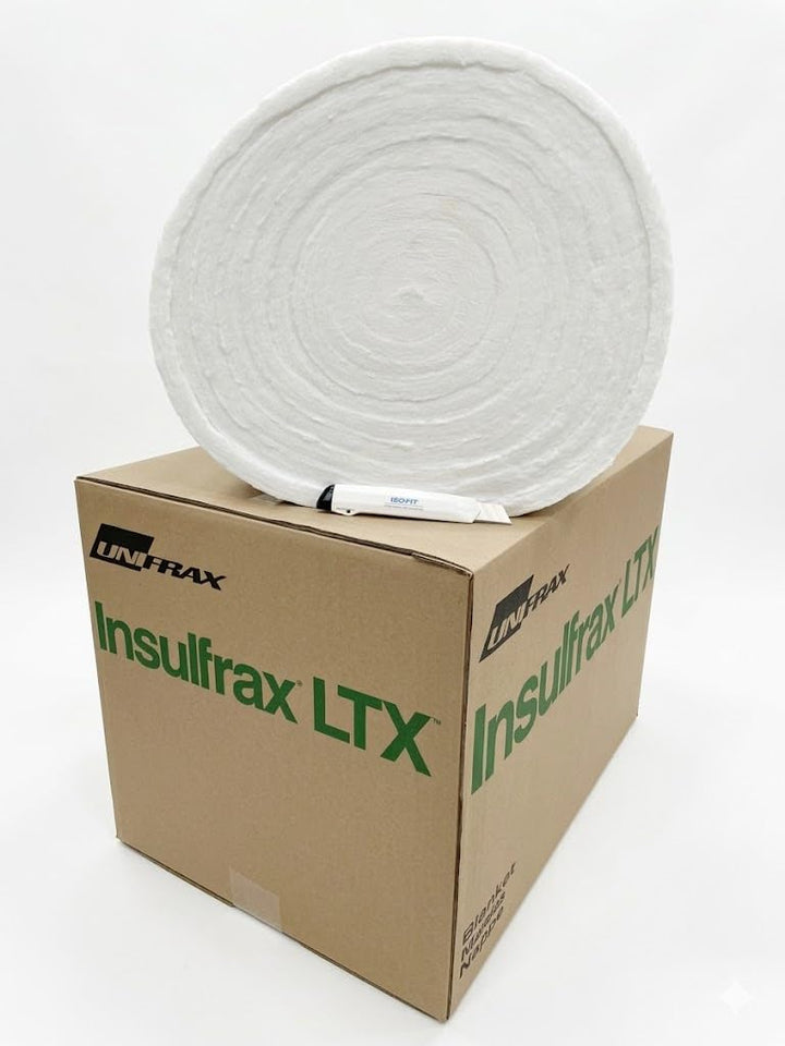Keramikfasermatte Insulfrax LTX + ISOFIT Cuttermesser Ofen Isolierung (50 mm / 2,23 m2 / RG 128) Hoc