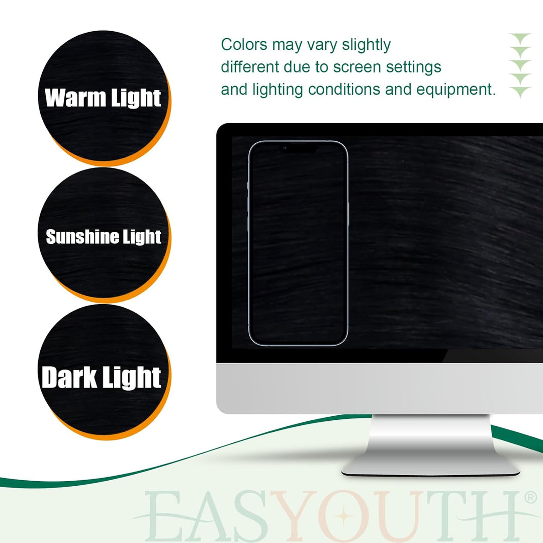 Easyouth Ponytail Echthaar Extensions Schwarz Zopf Haarverlangerung Remy Echthaar Zopf Extensions Na