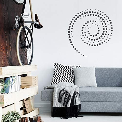 Wiederverwendbare Wandschablone aus Kunststoff // Geometrisch - Punkte - Spirale - Dots // Muster Sc