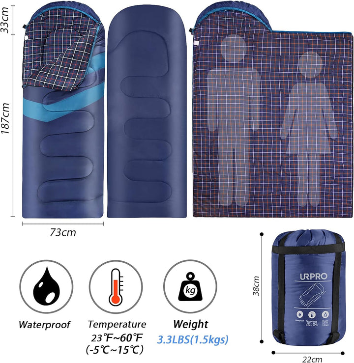 3-4 Jahreszeiten 1,6 kg Flanell Schlafsack Bedeckt Winter, Herbst, Frühling, Hergestellt aus Hohlfas
