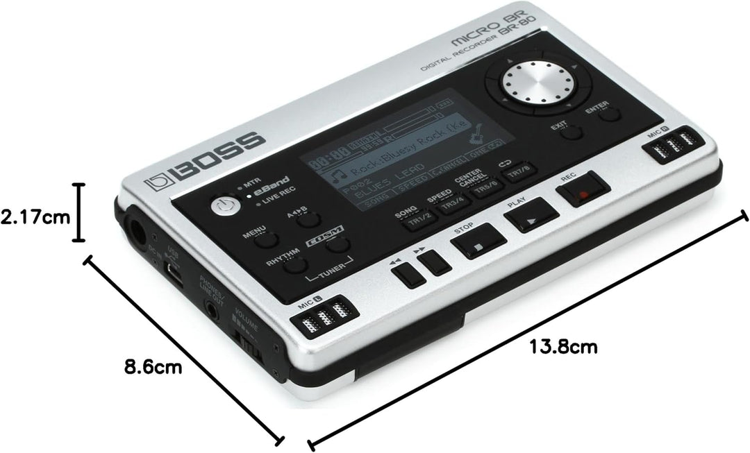 Boss Micro BR-80 Digital Recorder Single, Single