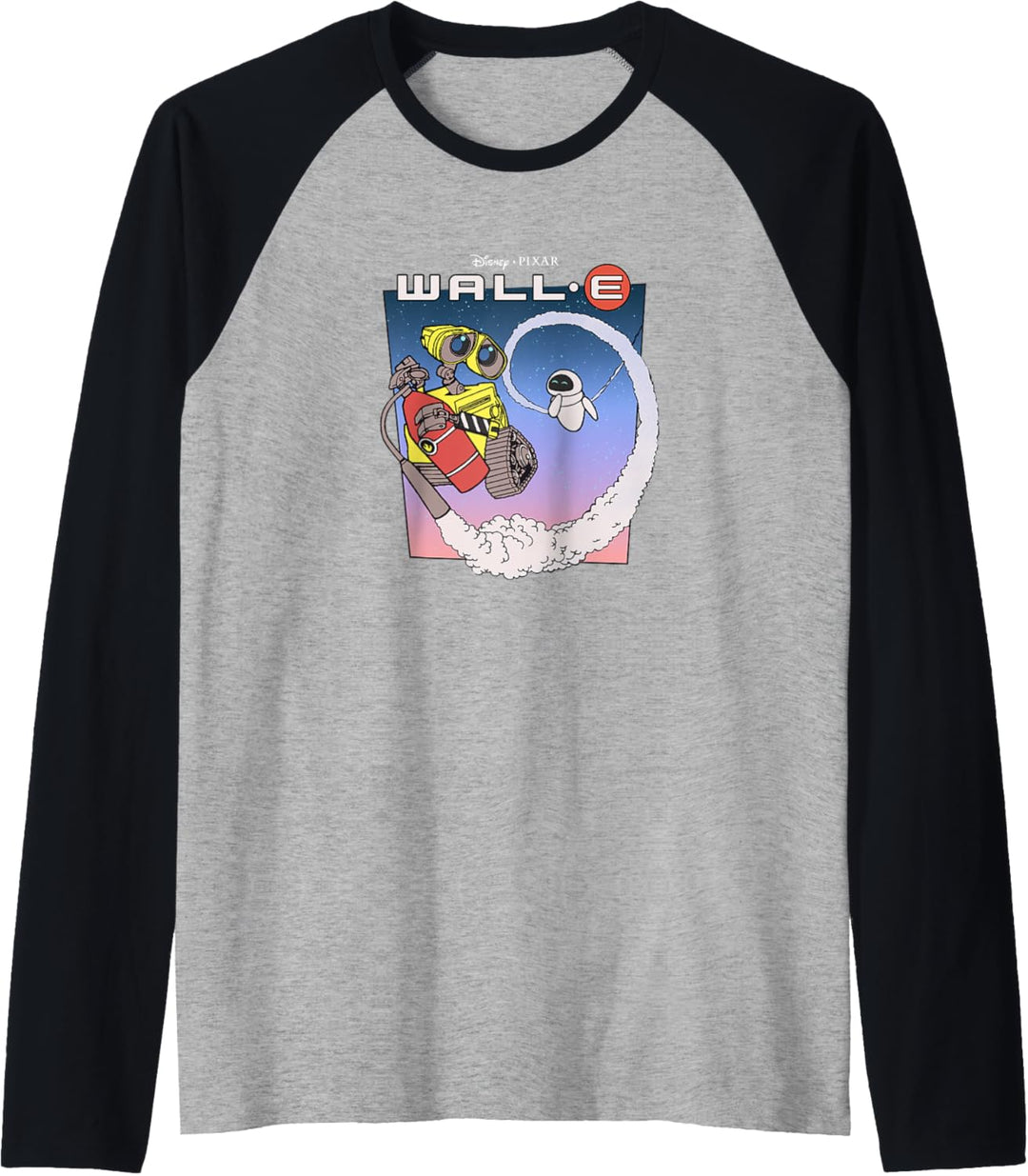 Disney Pixar Wall-E Fly Eve Retro Distressed Raglan