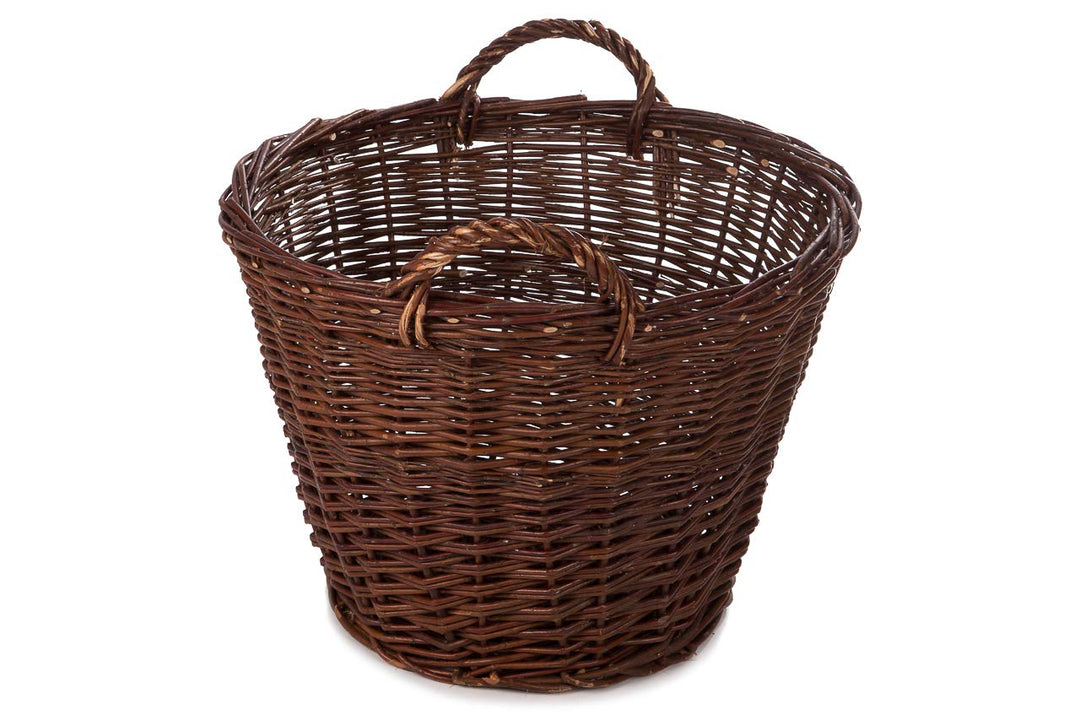 Weidenkorb Korb Holzkorb Kartoffelkorb Kaminholzkorb Obstkorb Kiepe Erntekorb 50cm
