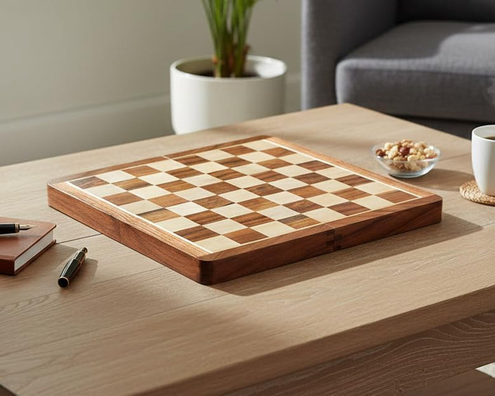 Stonkraft Collectible Acasia Wood Wooden Chess Game Board Without Pieces (14 X 14 Inches) Holz, Holz