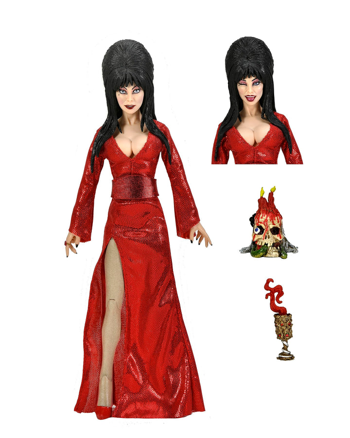 Neca - Elvira Red Fright and Boo 20,3 cm grosse bekleidete Actionfigur