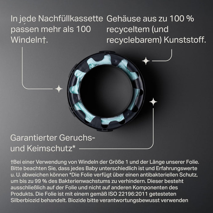 Tommee Tippee Twist & Click Advanced Windeleimer Original-Nachfüllkassetten, Exklusivpackung mit 8,