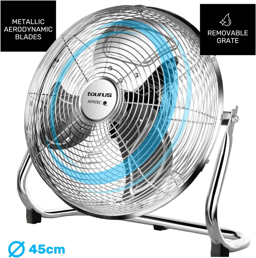Taurus Alpatec Luftsprudler SIROCCO 18, 944656, 120 W, 45 cm Durchmesser, Chrom