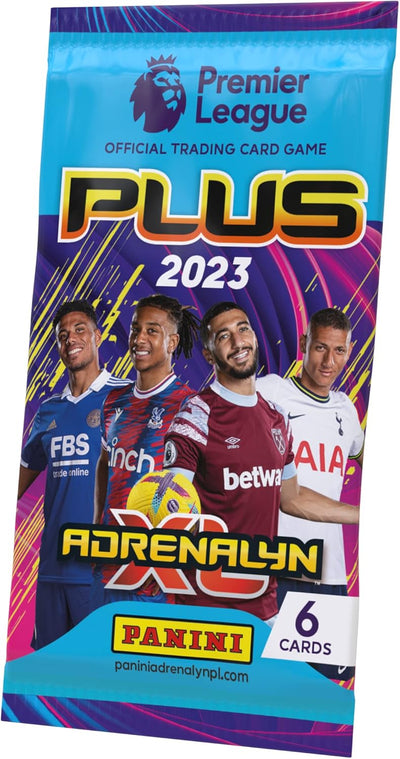 Panini x50 Packs Fussball Premier League 2022/23 Adrenalyn XL Plus, 50 Packungen, Buchstabendruck, 5