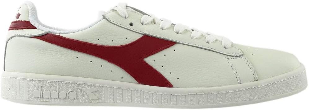 Diadora Unisex Game L Low Waxed Gymnastikschuhe 37 EU Weiss Rot Pfeffer, 37 EU Weiss Rot Pfeffer
