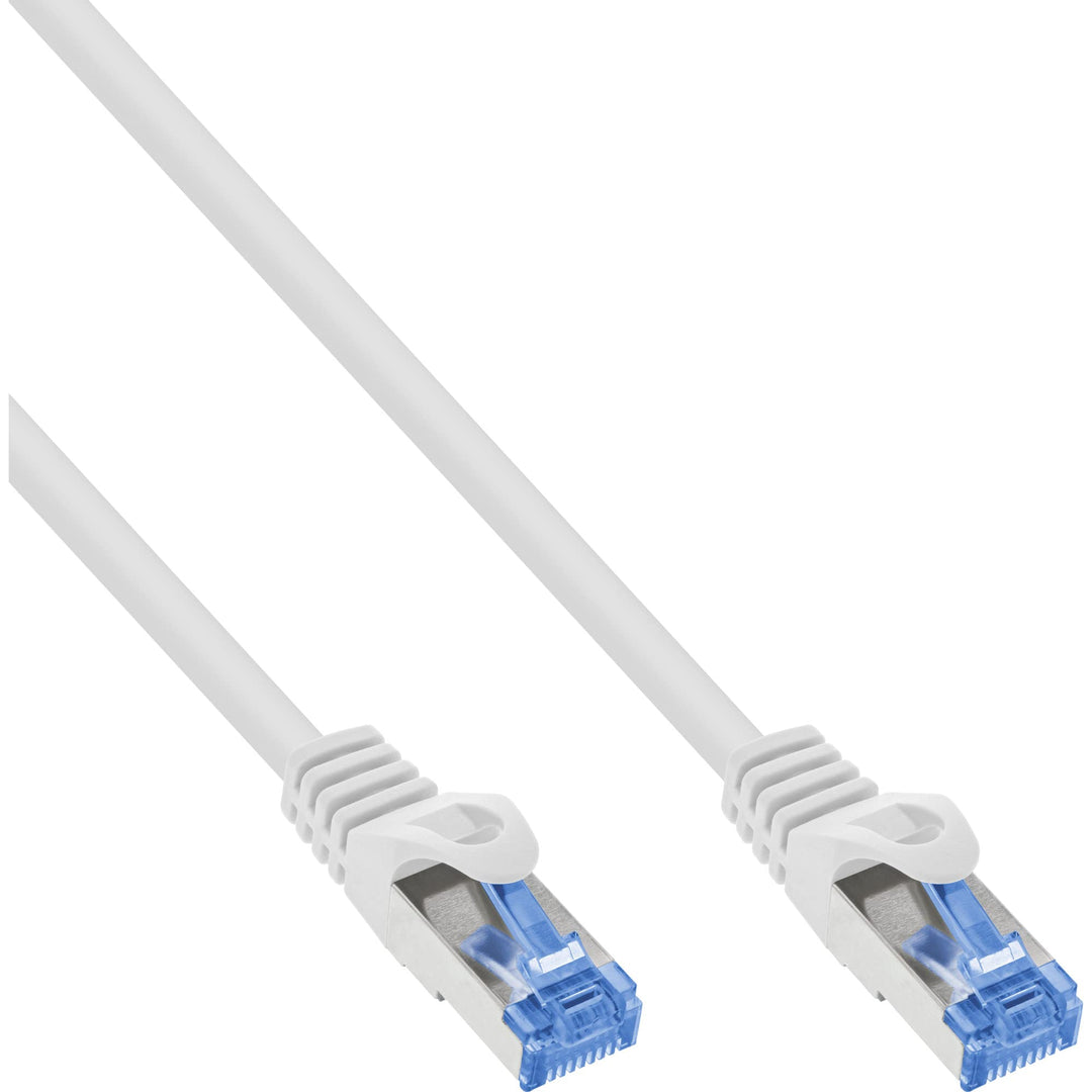 InLine® Patchkabel, Cat.6A, S/FTP, TPE flexibel, weiss, 15m
