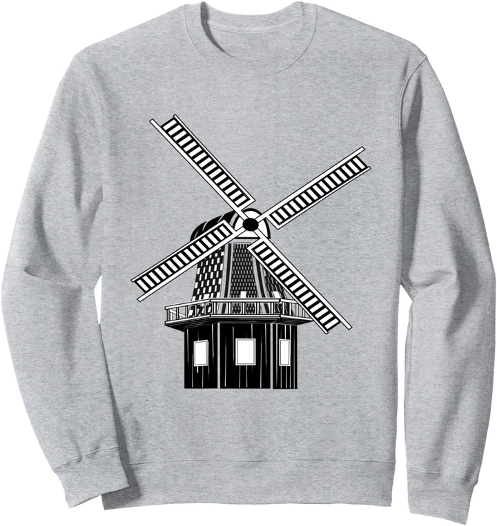 Windmühlenzeichnung Sweatshirt