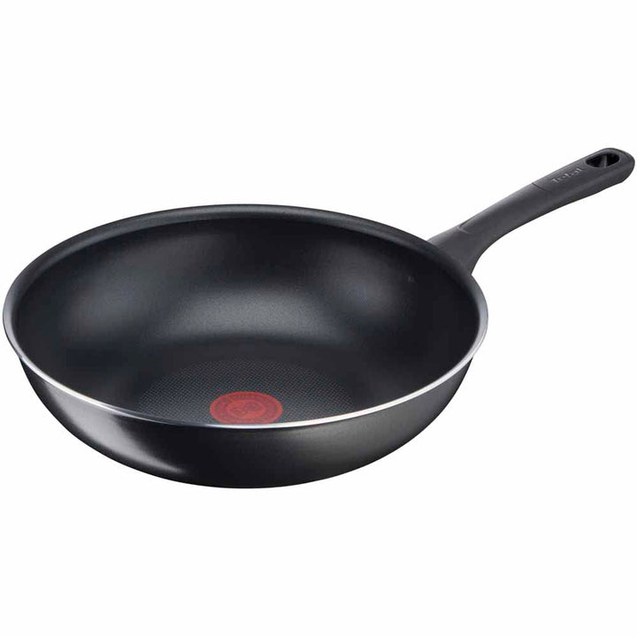 Tefal B5581923 Day by Day Wok, 28 cm, Titan-Antihaftbeschichtung, Thermo-Signal, einfache Reinigung,