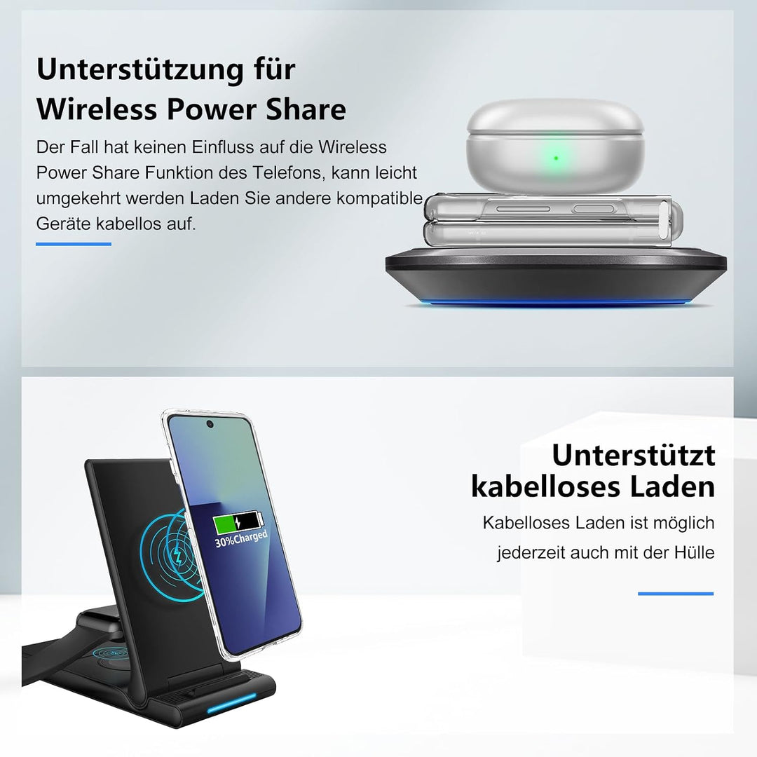 Handyhülle für Samsung Galaxy Z Flip 7 Hülle Silikon Dünn Slim Marmor Bunt Muster Motiv Z Flip7 Hand