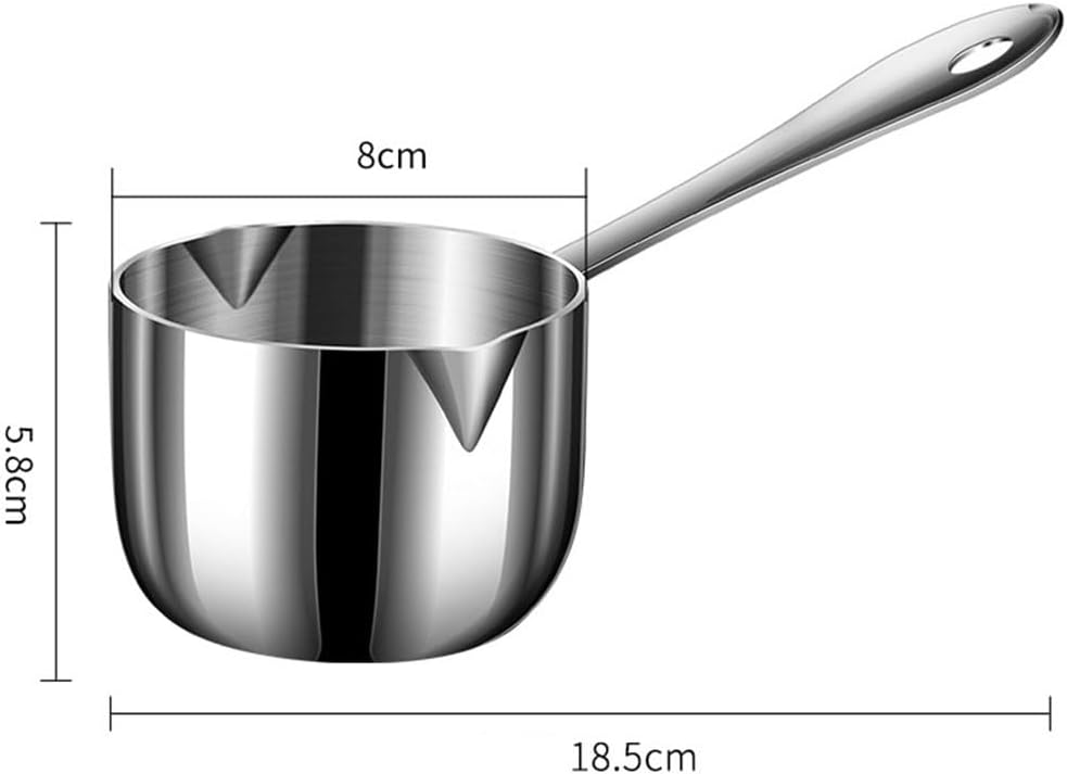 Edelstahl-Milchtopf, Topf, Sosse, kleine Saucenpfanne, antihaftbeschichtet, 260 ml, 260 Ml
