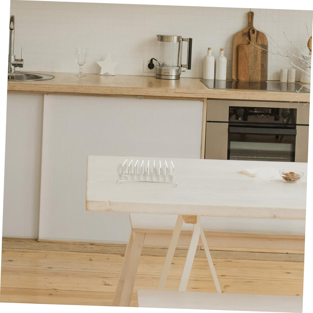 2 Stück Airfryer Zubehör aus Edelstahl Verschleissfestes und Glattes Backgestell für Toastbrot zum B