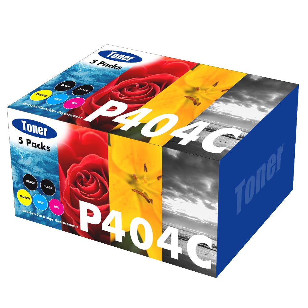 5er-Pack Kompatibel CLT-P404C P404C CLT-K404S Multipack Schwarz Toner für Samsung C480W Xpress SL C4