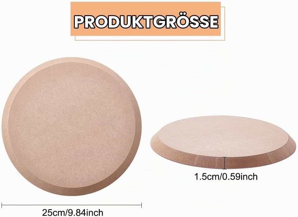 BENECREAT Pottery Tools Formform Für Keramikplatten, Runde Konzentrische Geometrische Figurenschiene
