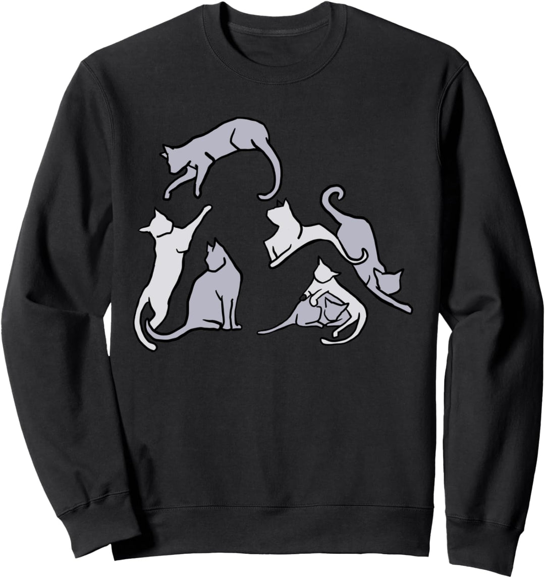Lustige Katze Modell Mädchen für Beste Mama Papa jemals Sweatshirt