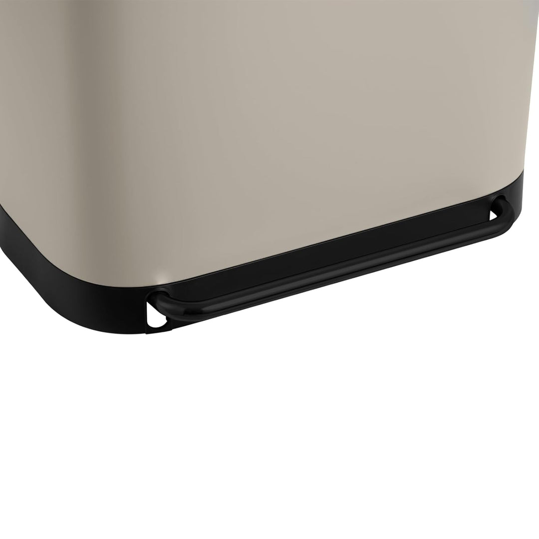 SVITA MLT2X30 Mülleimer Treteimer Abfalleimer 60l 2 Fächer freistehend mit Deckel inkl. Inneneimer T