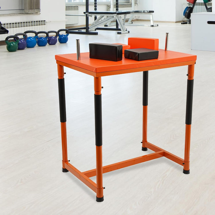 Armwrestling Tisch professionell, Armwrestling Equipment, 90x65x100 cm | Armdrück-Tisch mit EVA-Scha