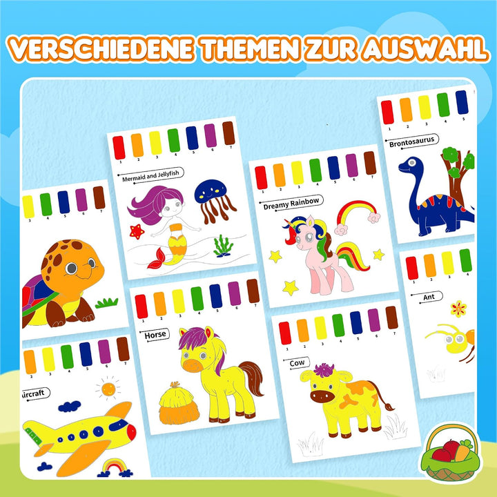 YPLUS Malen mit Wasserbüchern für Kleinkinder, Aquarell-Malpapier für Kinder, Kunsthandwerk Geschenk