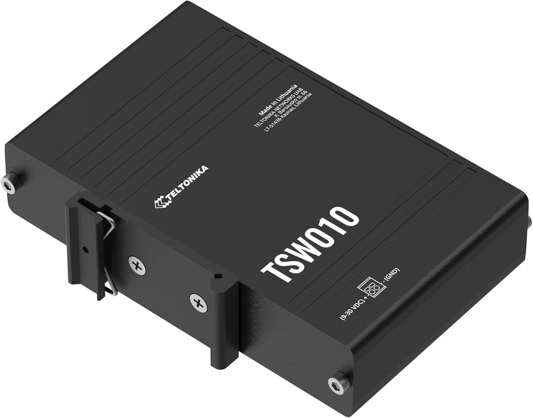 Teltonika TSW010 DIN Rain Switch 5 x RJ45 ports 10/100 Mbps (TSW010000000)