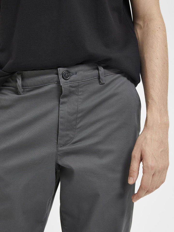 Selected Homme Male Chino 196 Straight Flex 32W / 34L Dark Shadow, 32W / 34L Dark Shadow