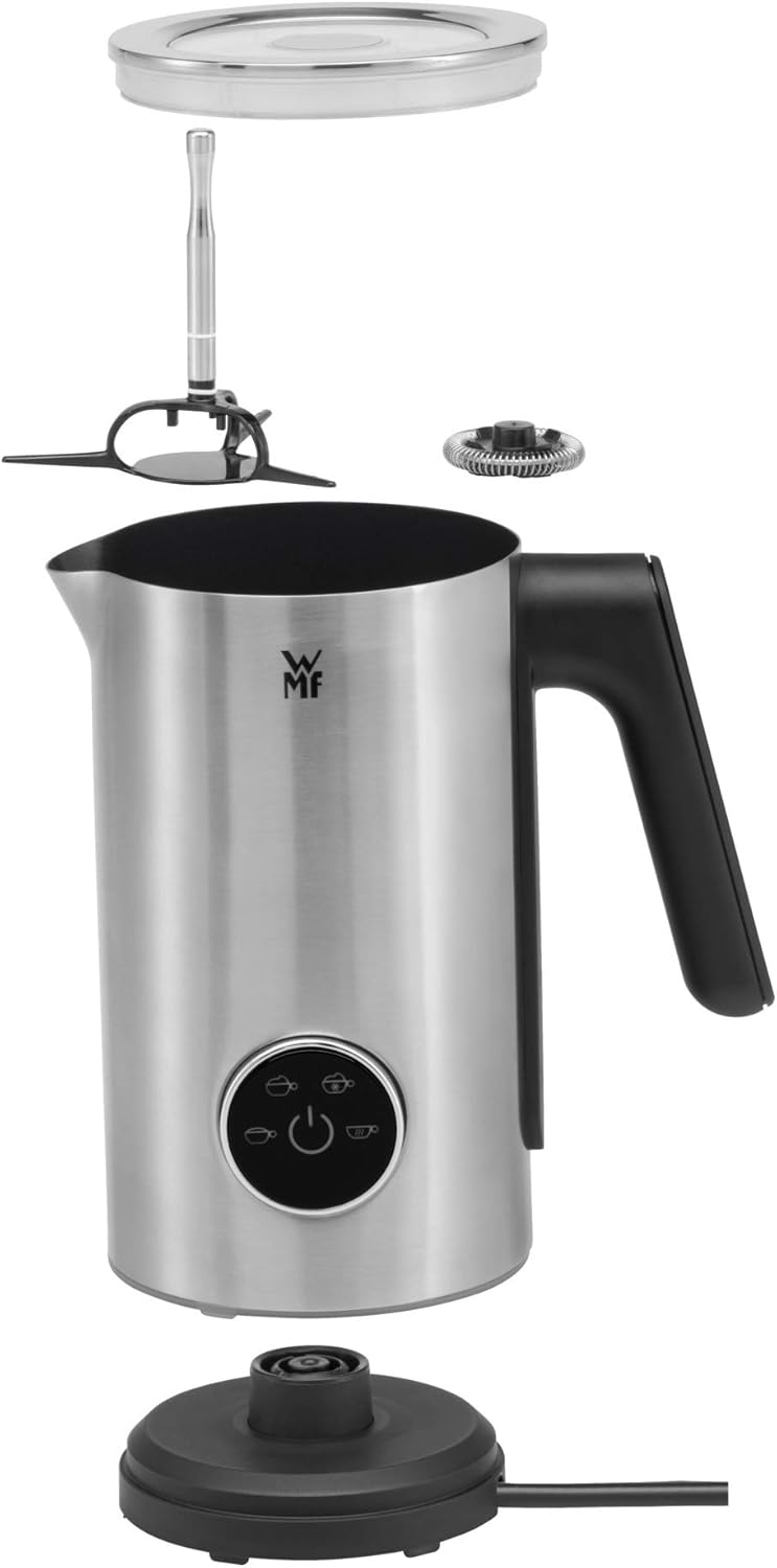 WMF Lumero Design-Milchaufschäumer elektrisch, Frappe Mixer, 100-250 ml, Touch-Display, LED-Licht, 5