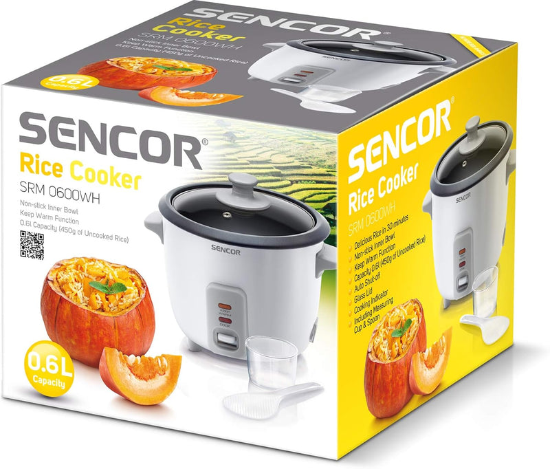 Sencor Reiskocher Premium, EasyClean – Automatischer Rice Cooker, Warmhaltefunktion ohne Überwachung