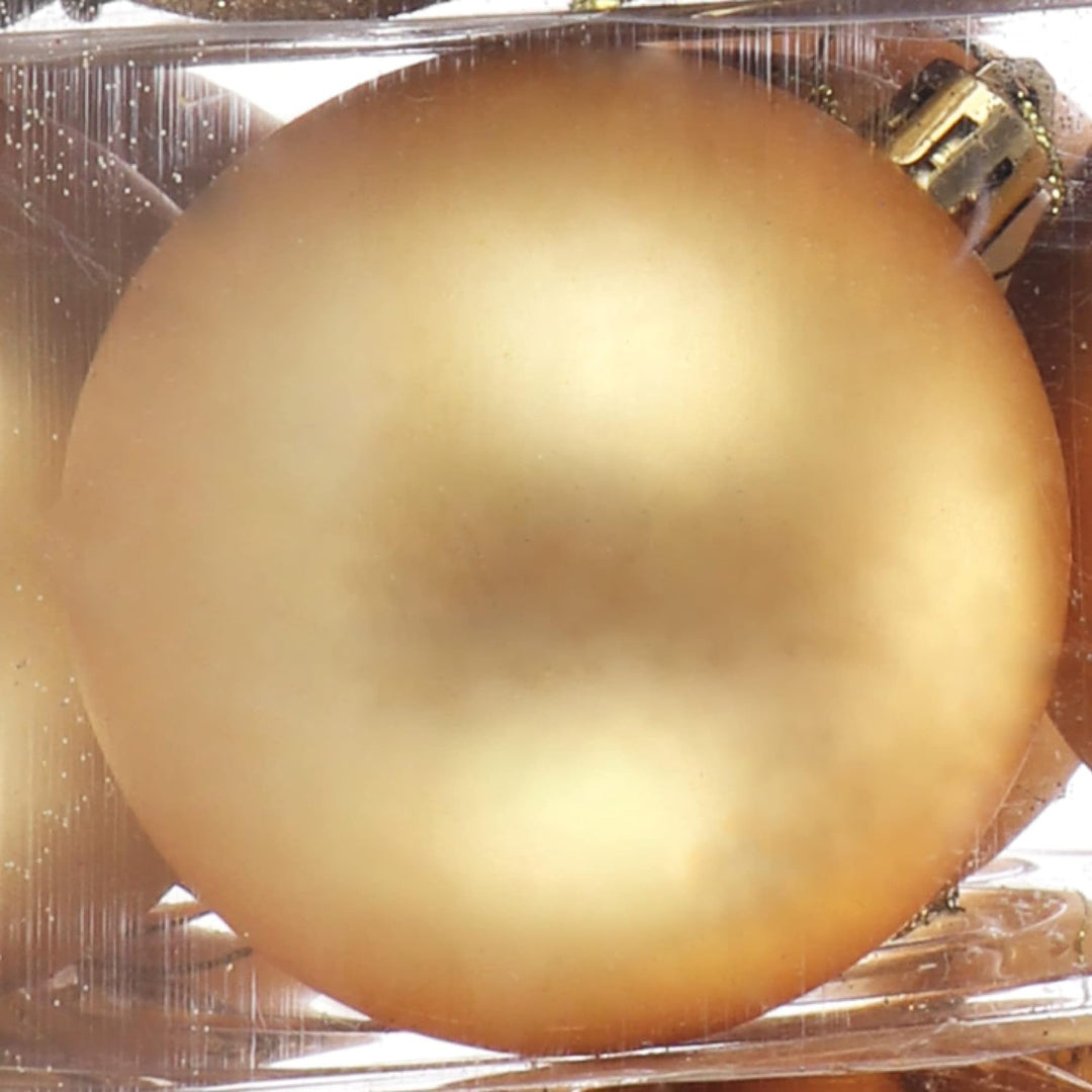 com-four® 84x Weihnachtskugeln, Christbaumkugeln bruchsicher aus Kunststoff für Weihnachten, Baumsch