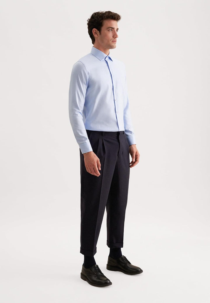 Seidensticker Herren Men Shaped Longsleeve Cotton Businesshemd 37 Blau(253690), 37 Blau(253690)