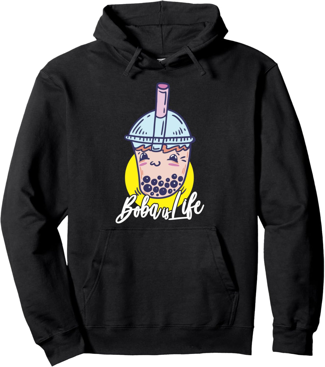 Süss Kawaii Boba Is Life Bubble Tea Boba Tea Pullover Hoodie