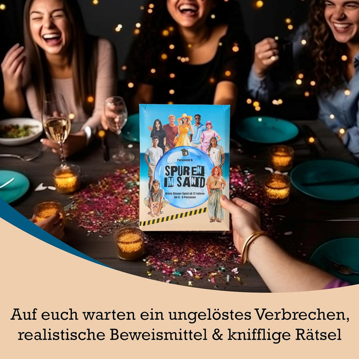 Parameter B - Spuren im Sand - Krimidinner für 6-8 Personen – ab 12 Jahren - Krimidinner für Zuhause