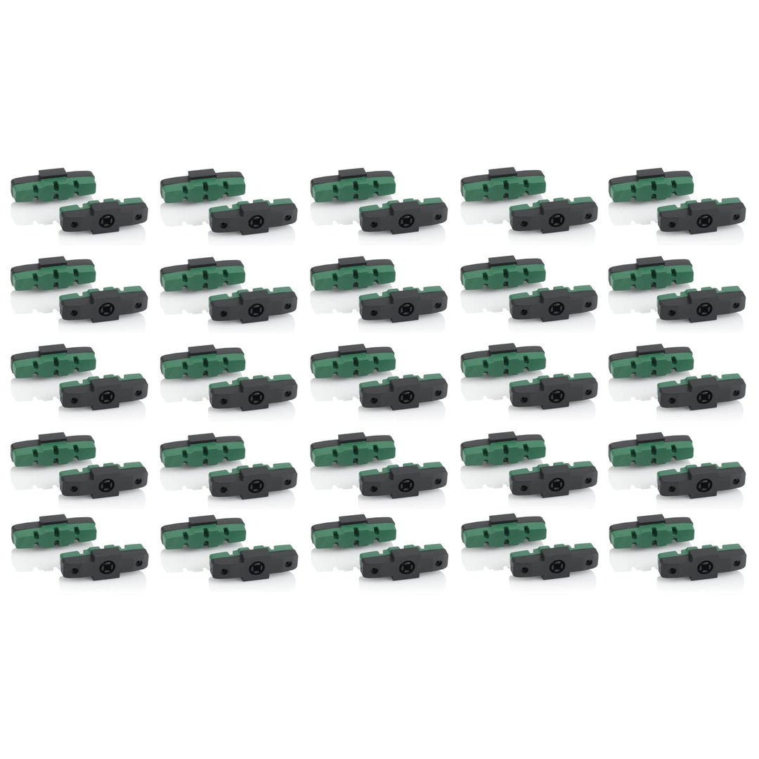 XLC Unisex – Erwachsene BS-X42 Bremsschuhe, grün, 50mm