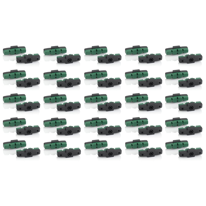 XLC Unisex – Erwachsene BS-X42 Bremsschuhe, grün, 50mm