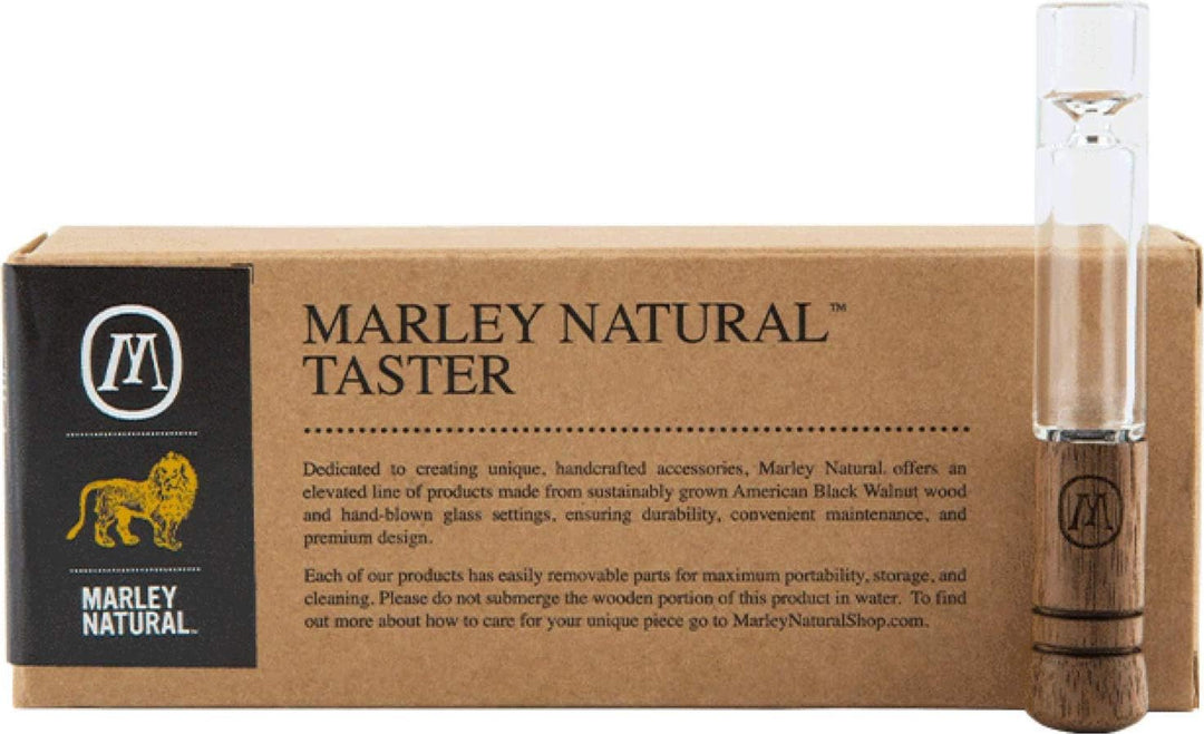 Marley Natural Taster Borosilikatglas 8.0 x Ø 1.27 cm Griff Walnussholz