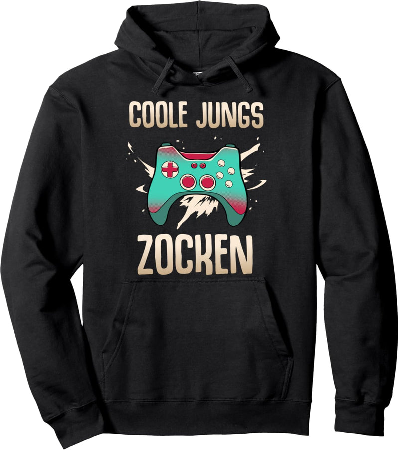 Coole Jungs zocken Gamer Gaming Geek Retro Computer Pc Pullover Hoodie