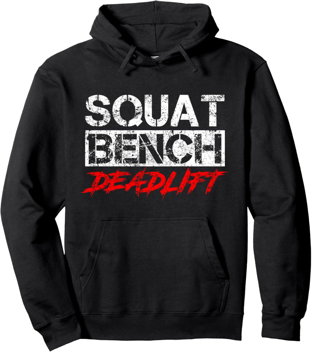 Powerlifting Workout Squat Bankdrücken Kreuzheben Sport Pullover Hoodie
