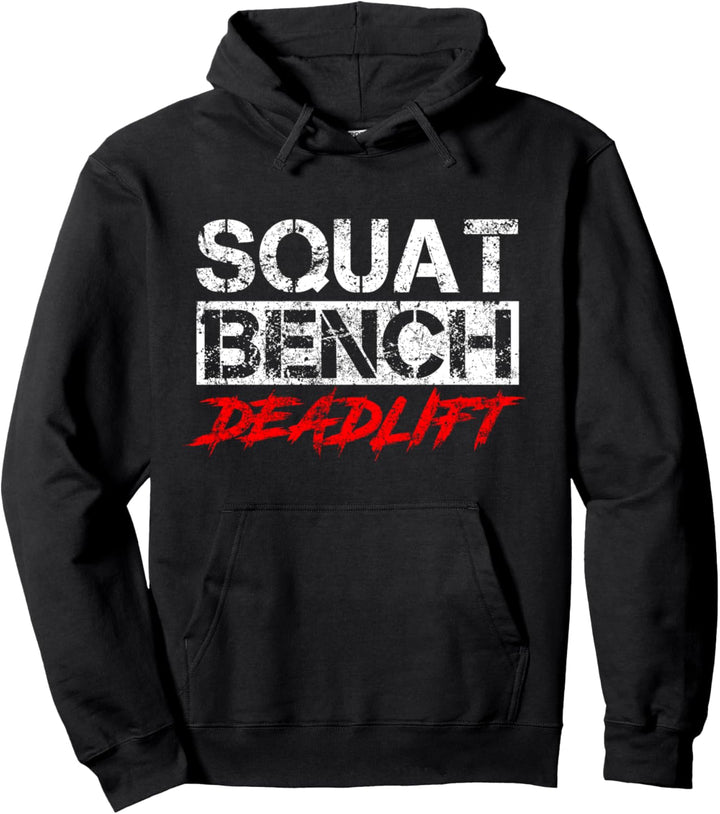 Powerlifting Workout Squat Bankdrücken Kreuzheben Sport Pullover Hoodie