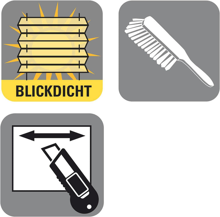 GARDINIA Plissee Concept Tageslicht, Blickdichtes Faltrollo, Alle Montage-Teile inklusive, EASYFIX P