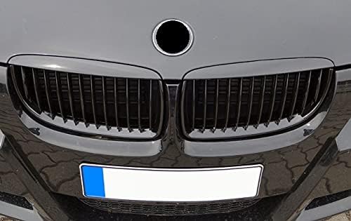 Kühler- Sport- Front- Rippen- Grill Schwarz Glanz Eintragungsfrei Set