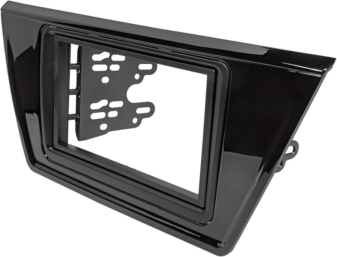 tomzz Audio 2457-054 Doppel DIN Radioblende kompatibel mit VW Touran II 2015-2021 Piano schwarz