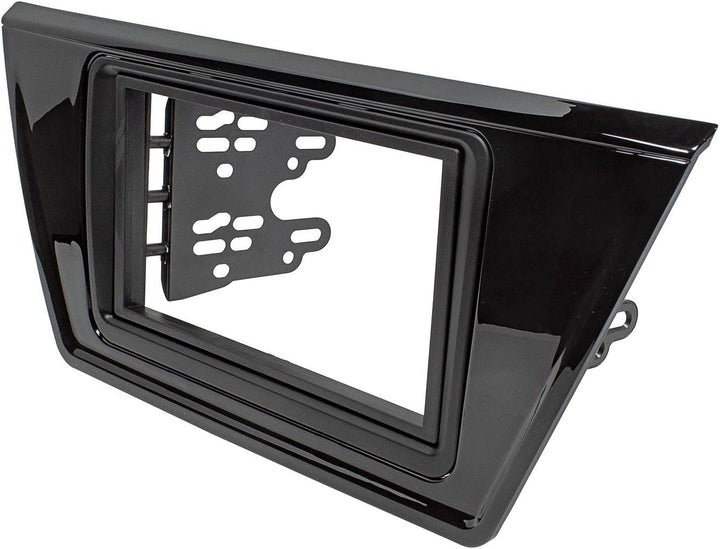 tomzz Audio 2457-054 Doppel DIN Radioblende kompatibel mit VW Touran II 2015-2021 Piano schwarz