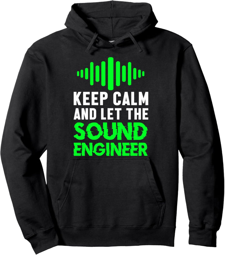 Bleich Ruhig Tontechniker Veranstaltungstechniker Sound Pullover Hoodie