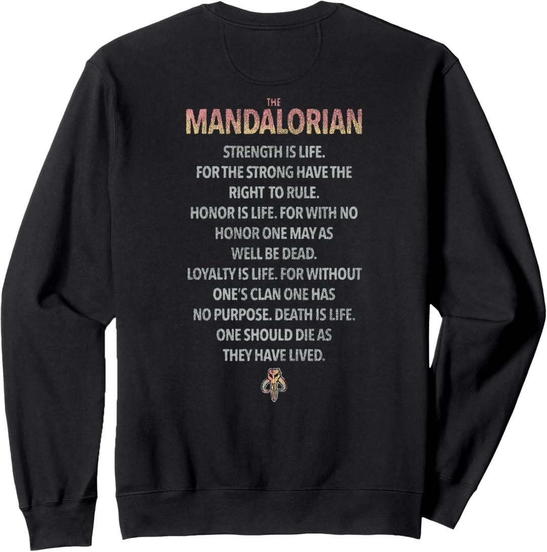 Star Wars: The Mandalorian- Buddies Circle vorne und hinten Sweatshirt