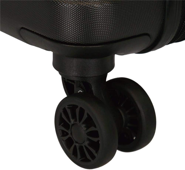 Roll Road India Kabinenkoffer Schwarz 40x55x20 cms Hartschalen ABS Kombinationsschloss 37L 2,5Kgs 4